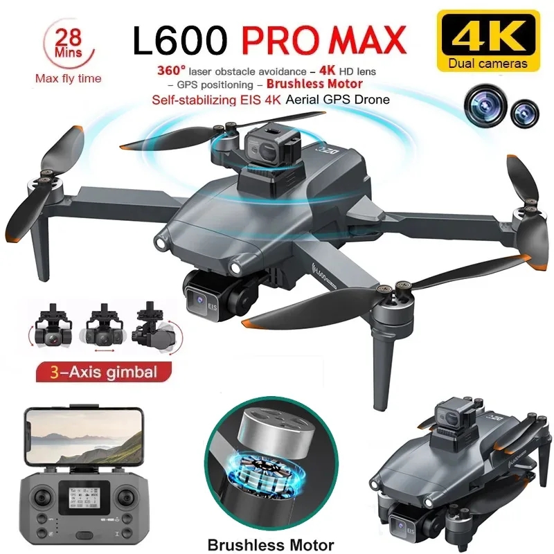 Drone Kit Professional - L600 PRO MAX GPS Drone Profesjonalny
