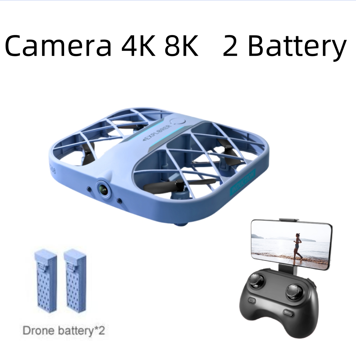 Drone Kit With Camera - JJRC H107 FPV RC Dron z